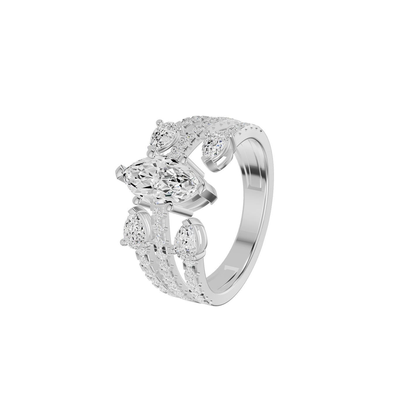 DLR002430 18 KT / White Gold / 18