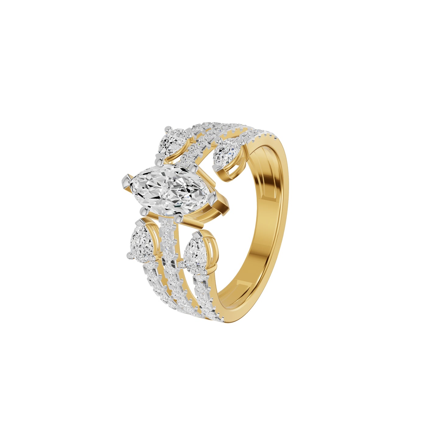 DLR002430 18 KT / Yellow Gold / 18