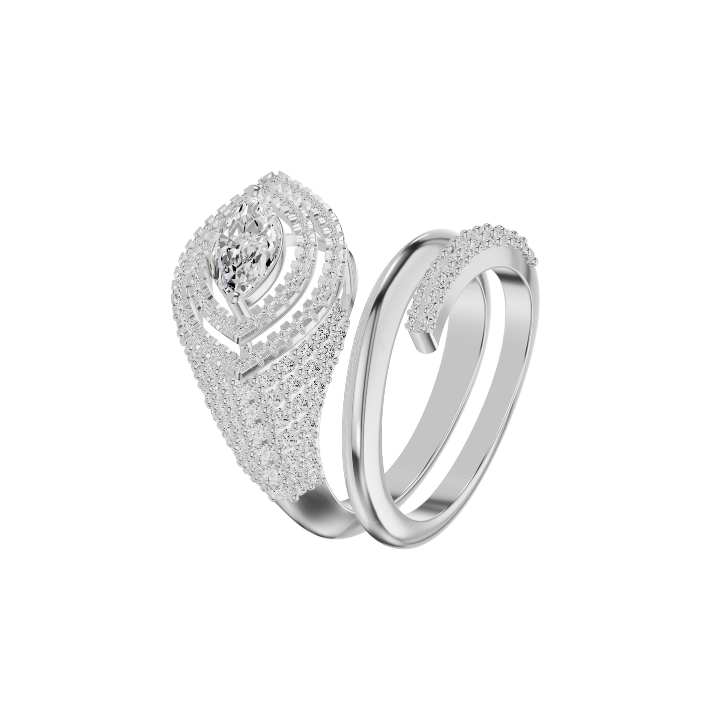 DLR002431 18 KT / White Gold / 18