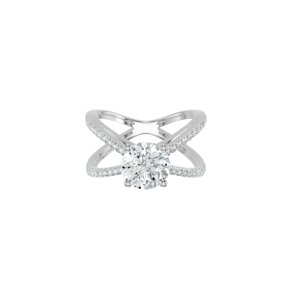Aurevienne Bow Diamond Ring