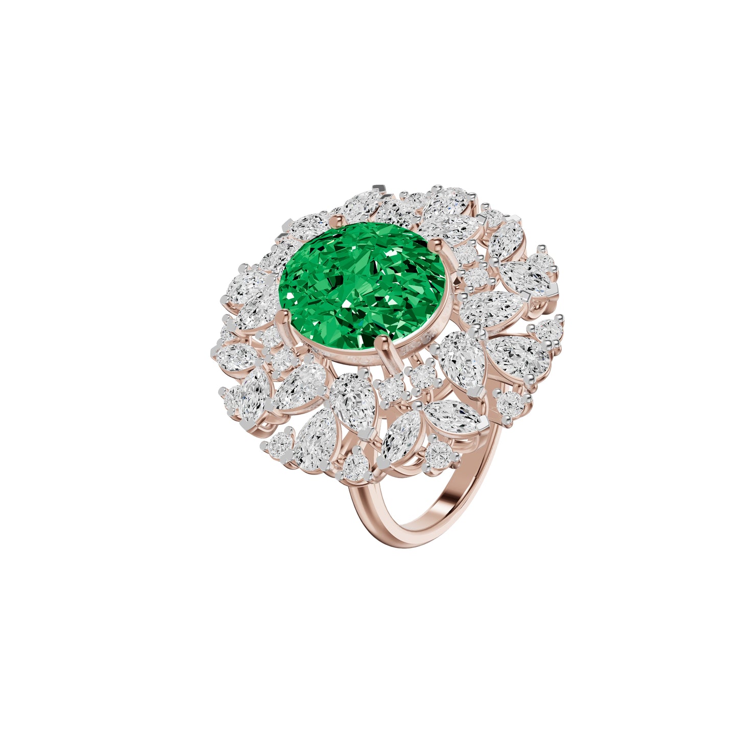 Esmira Crest Diamond Ring