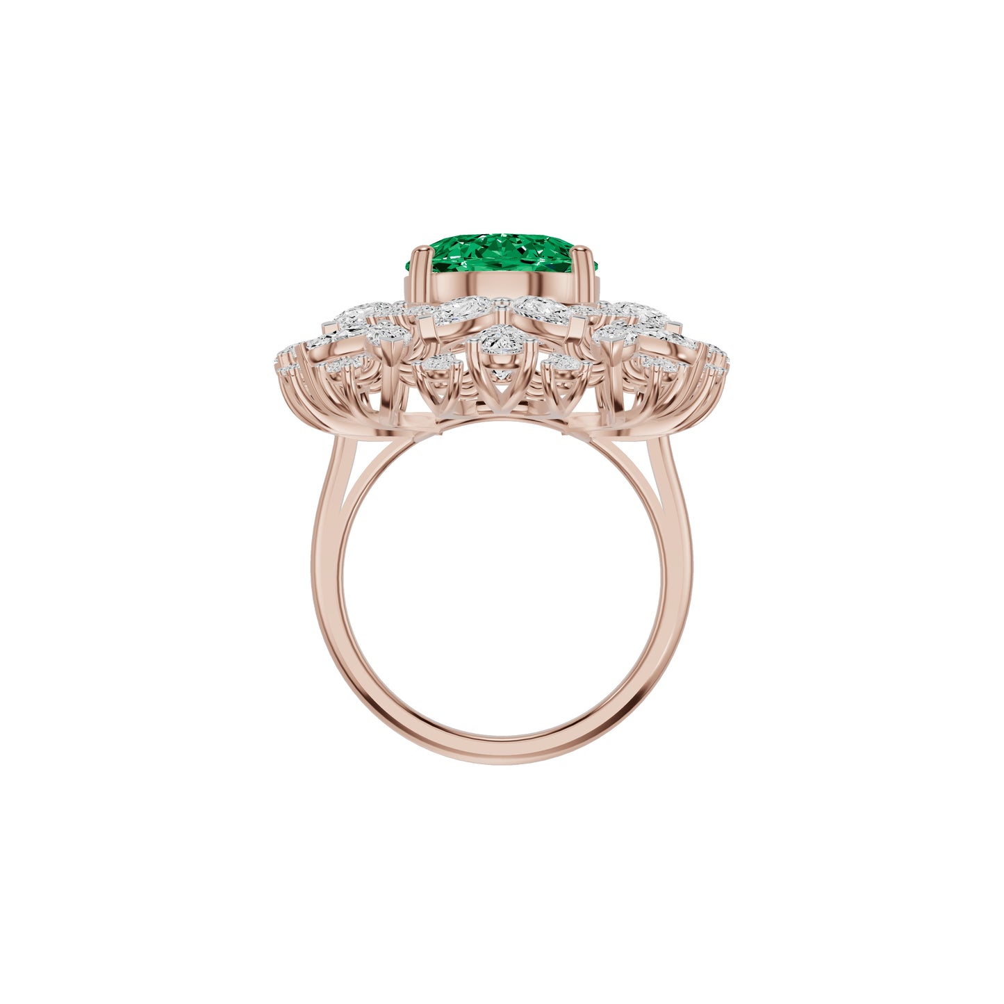 Esmira Crest Diamond Ring