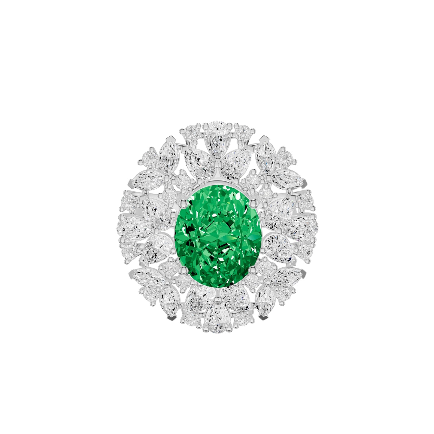 Esmira Crest Diamond Ring