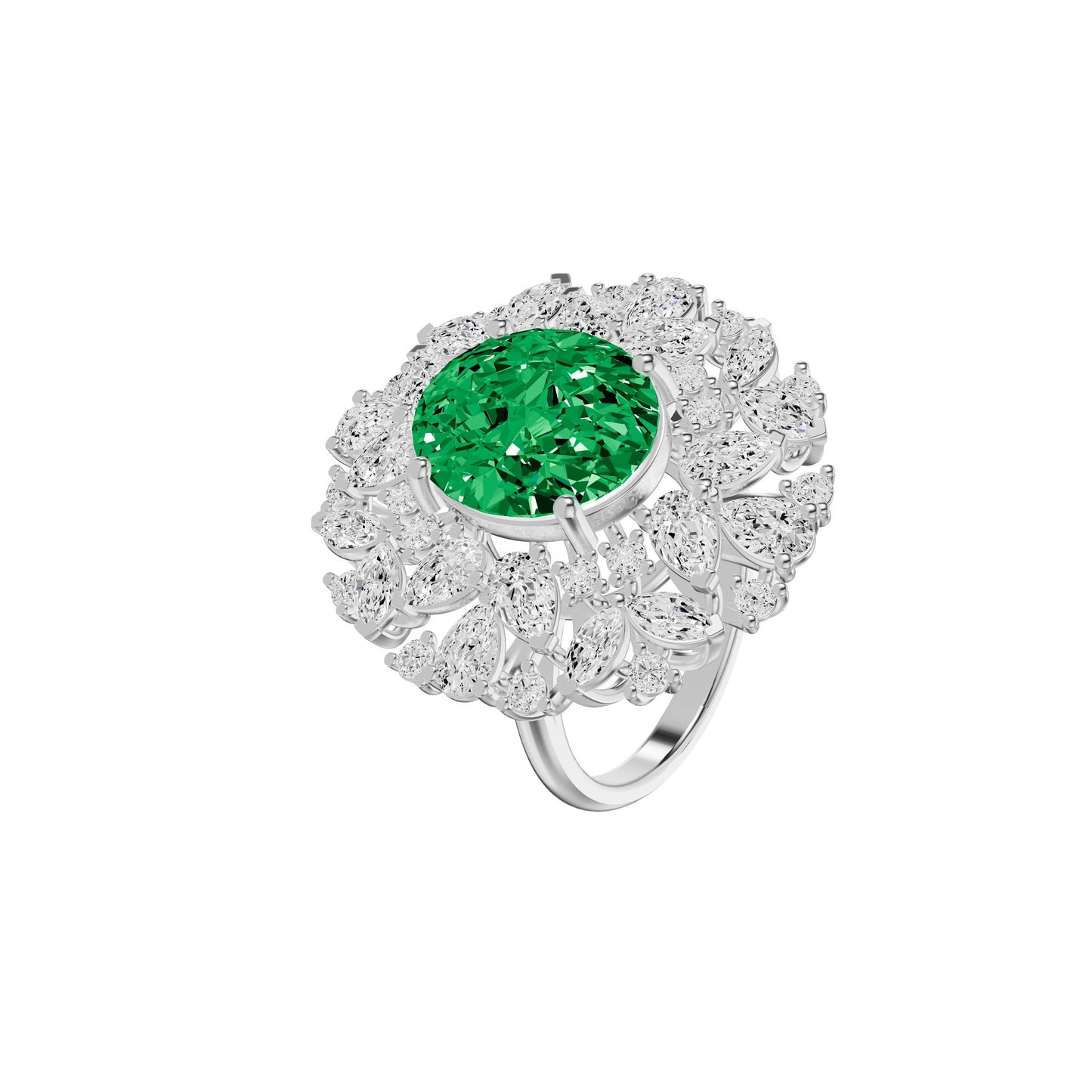 Esmira Crest Diamond Ring