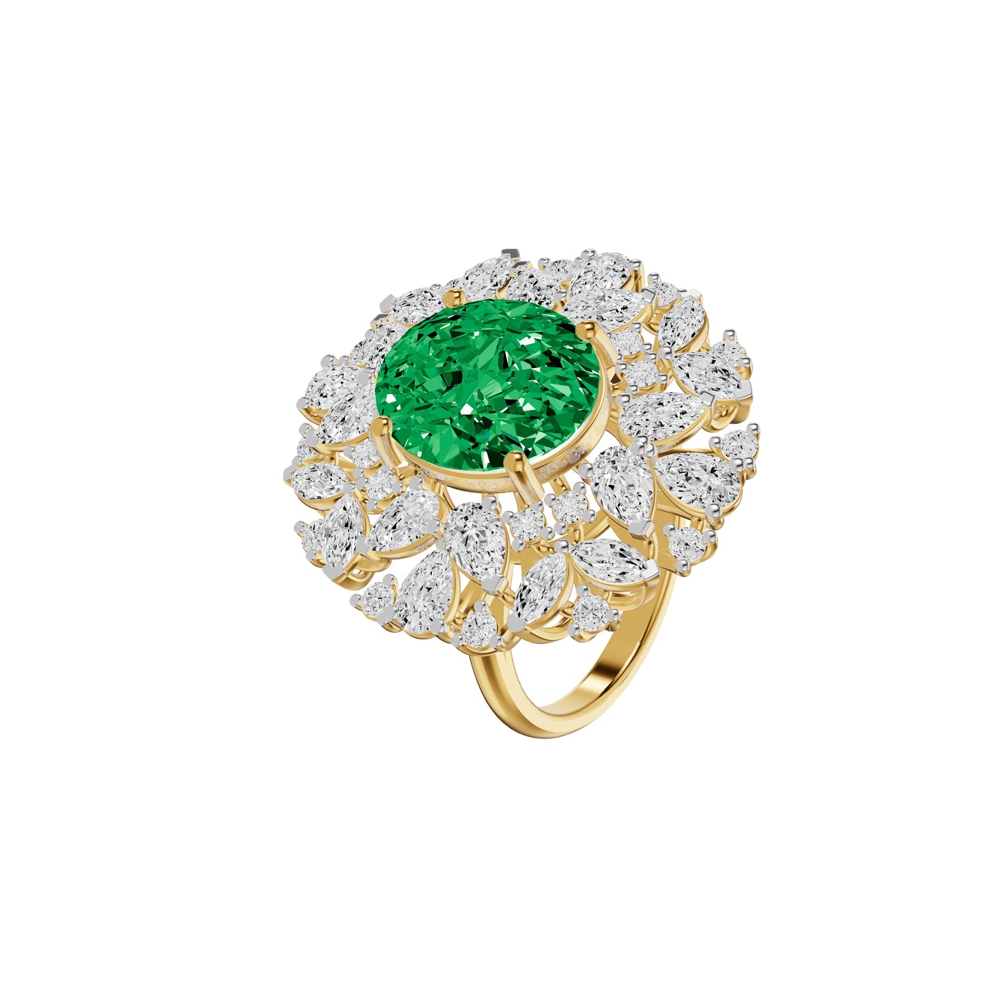 Esmira Crest Diamond Ring