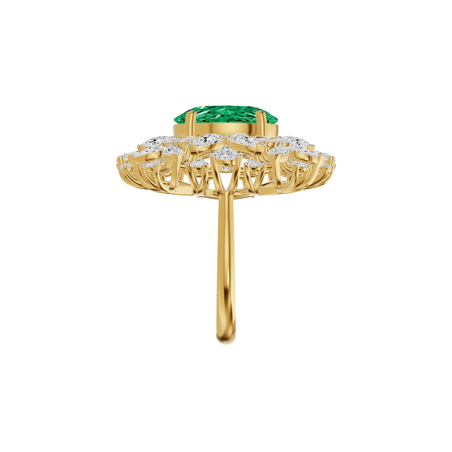 Esmira Crest Diamond Ring