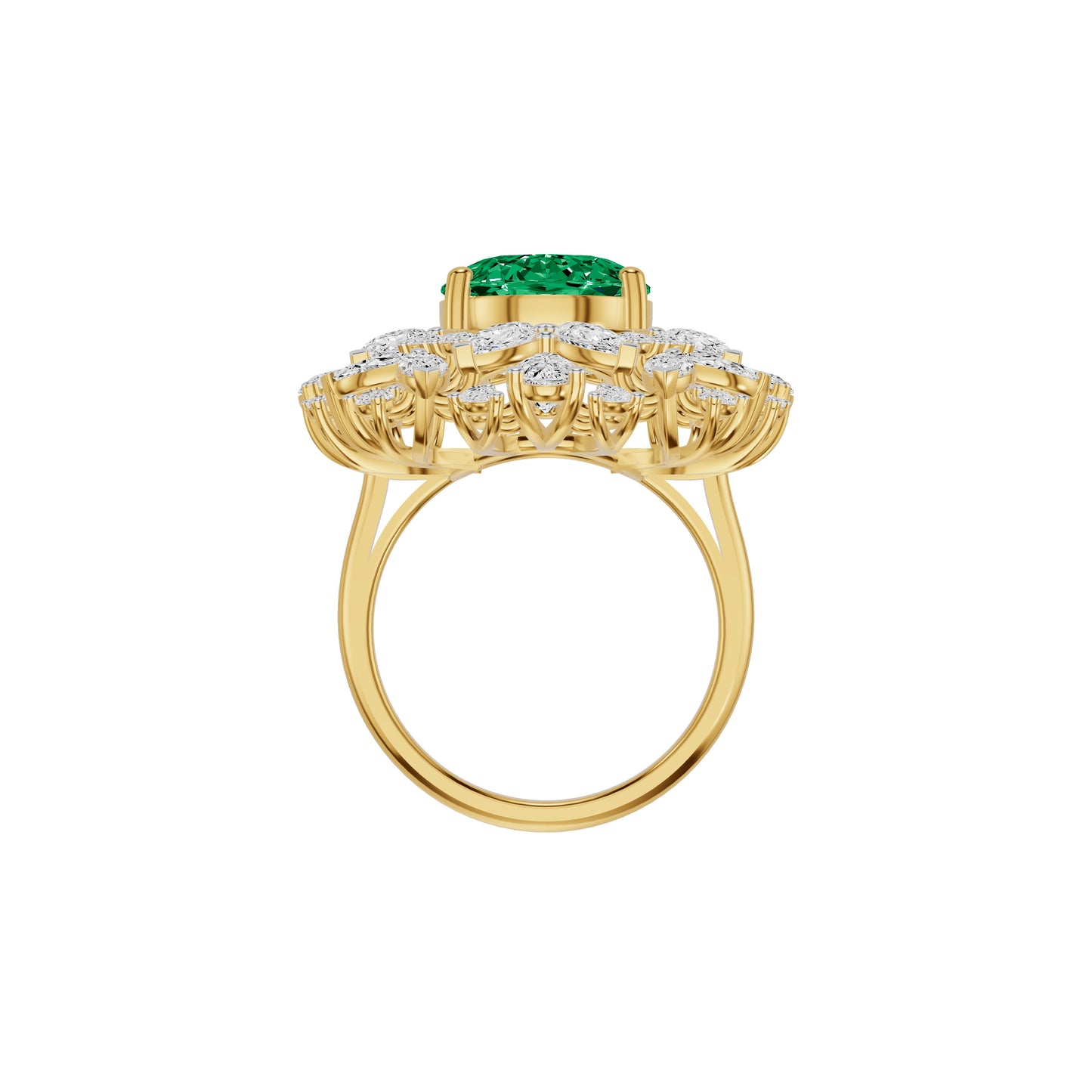 Esmira Crest Diamond Ring