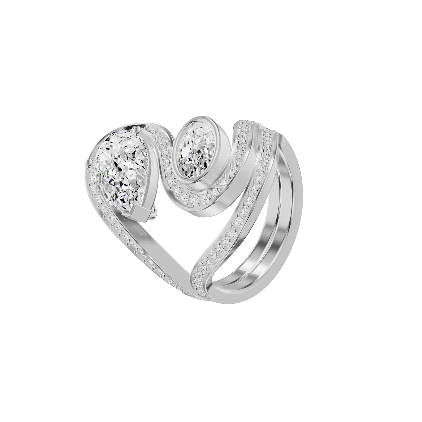 DLR002451 18 KT / White Gold / 18