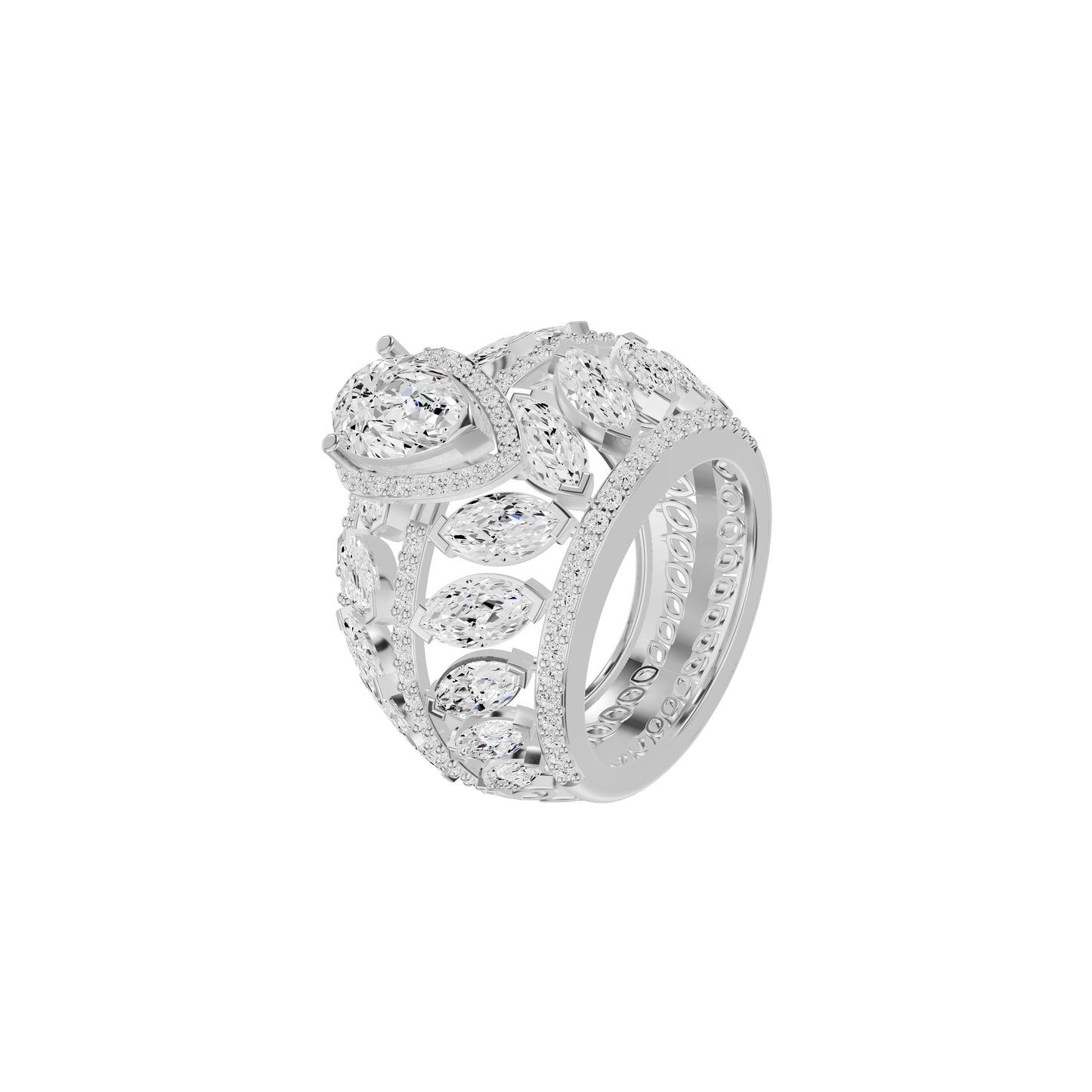 DLR002453 18 KT / White Gold / 18