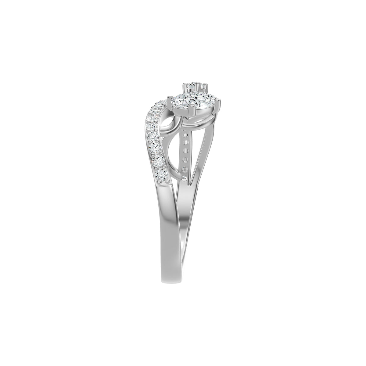 DLR002607 18 KT / White Gold / 18