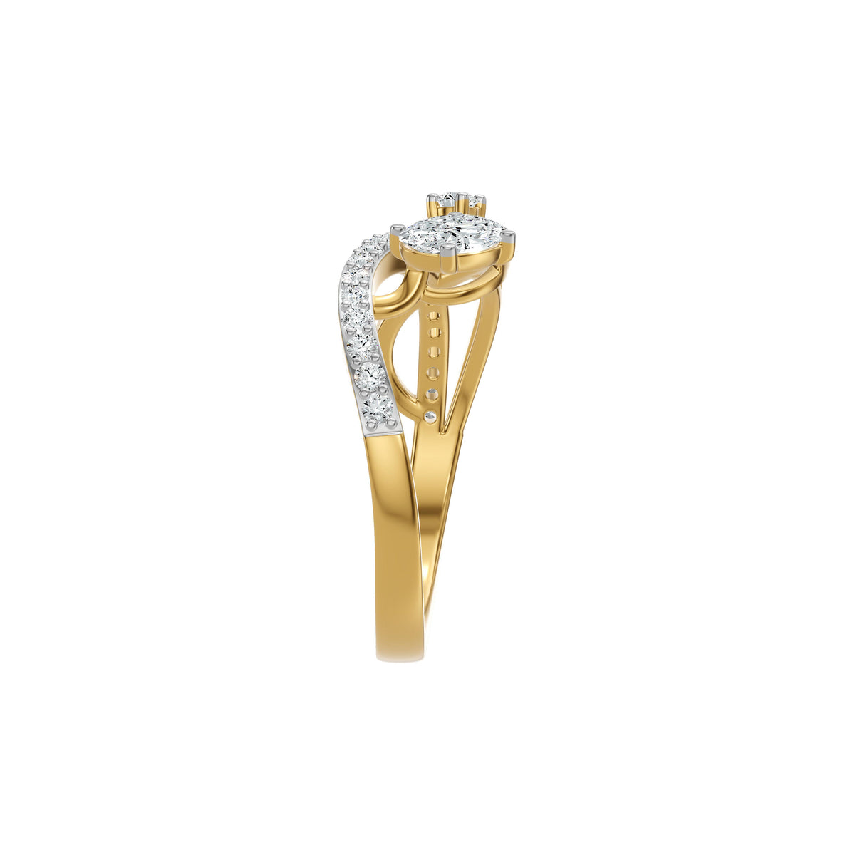 DLR002607 18 KT / Yellow Gold / 18
