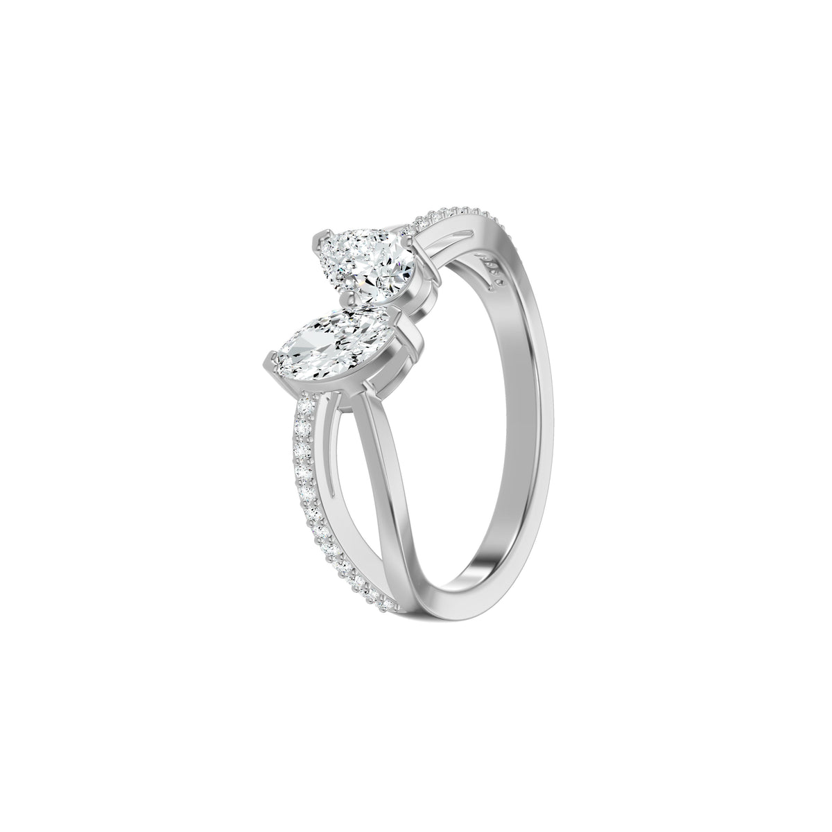 DLR002609 18 KT / White Gold / 18