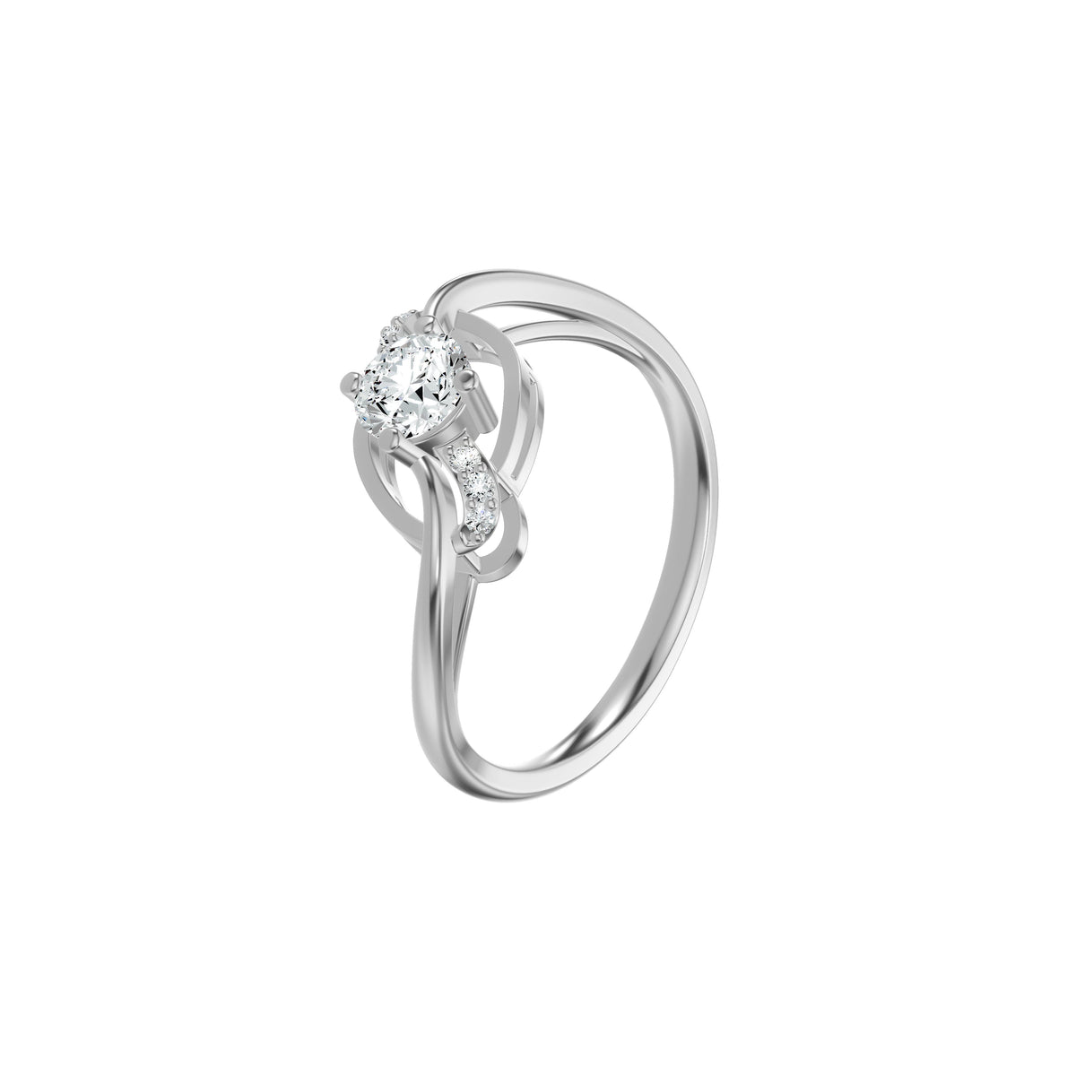DLR002613 18 KT / White Gold / 18