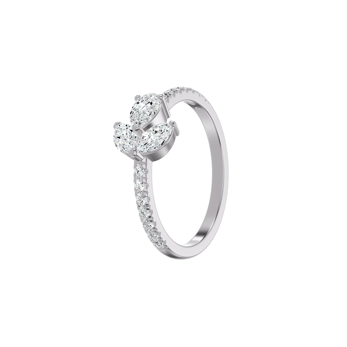 DLR002614 18 KT / White Gold / 18