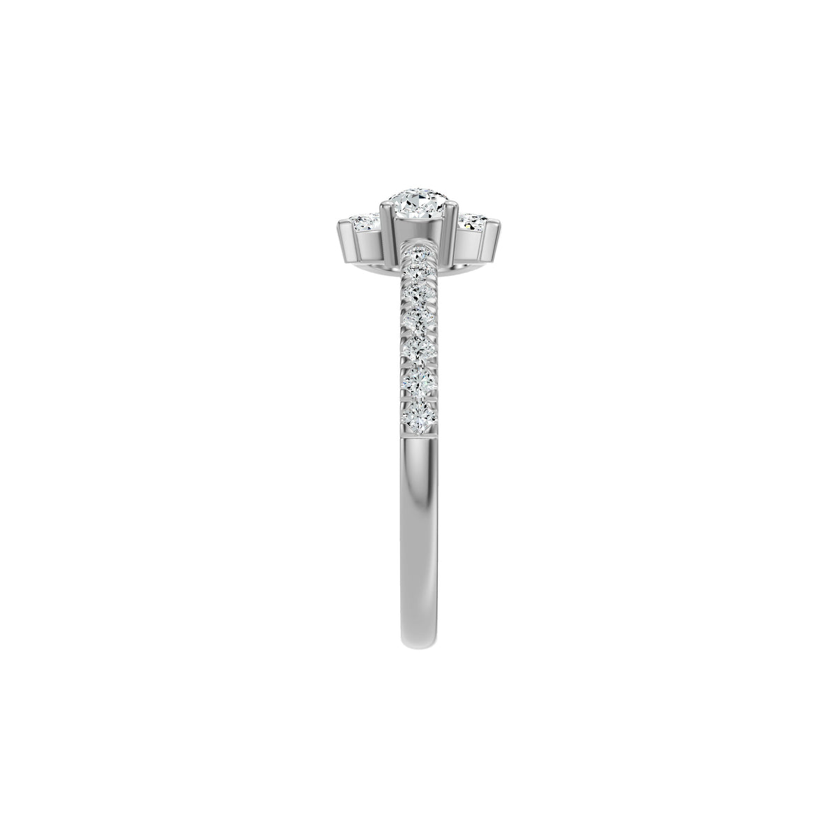 DLR002614 18 KT / White Gold / 18