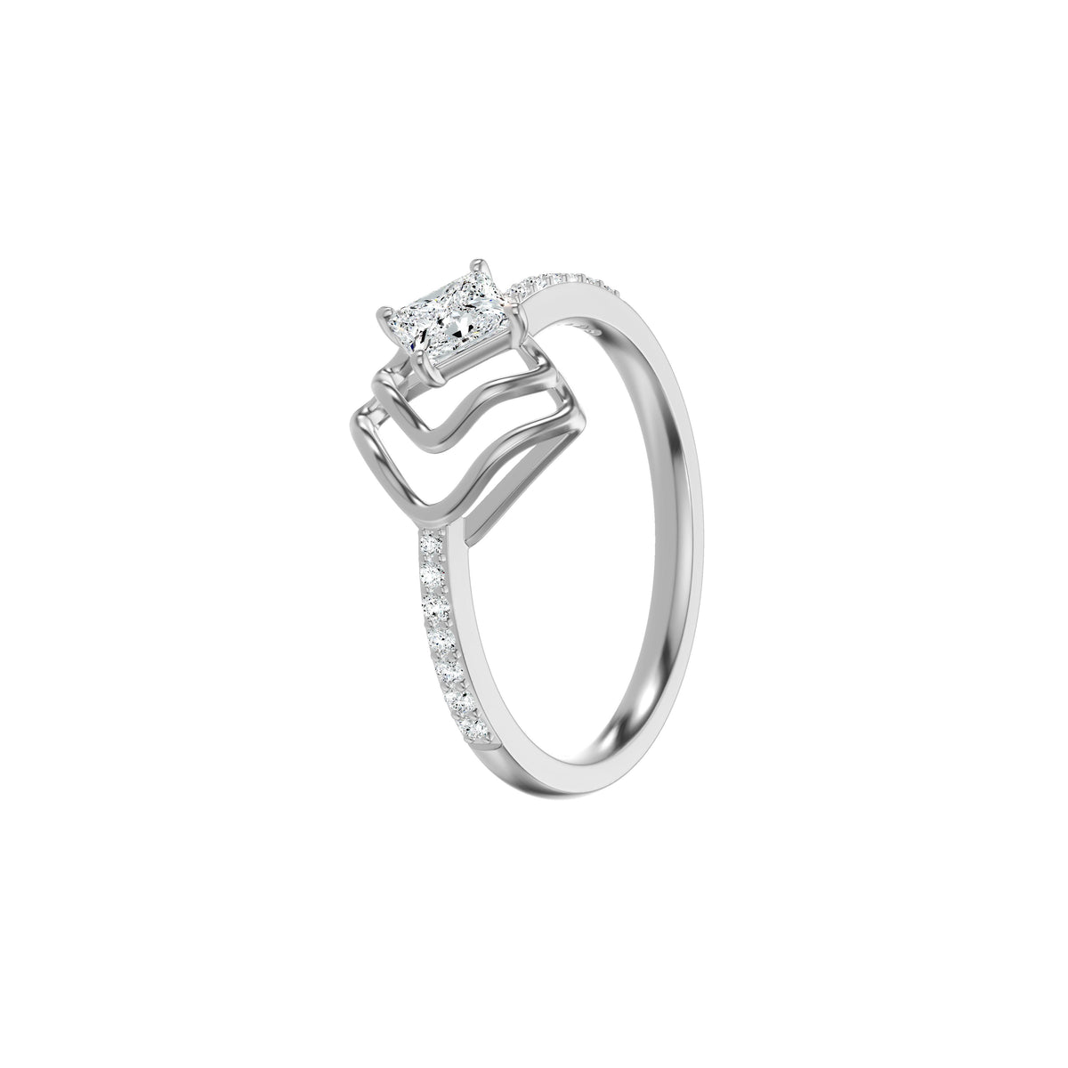 DLR002622 18 KT / White Gold / 18