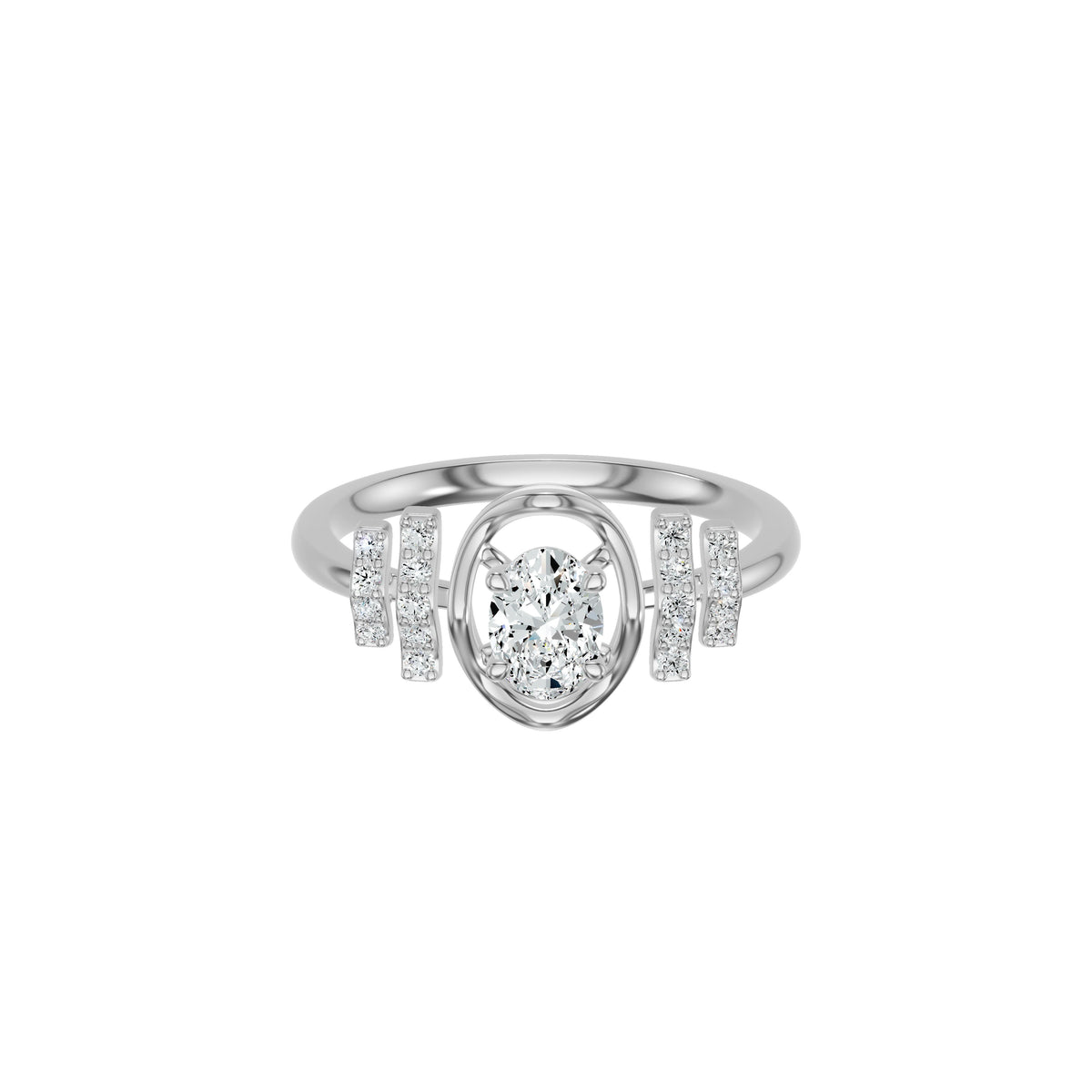 DLR002623 18 KT / White Gold / 18
