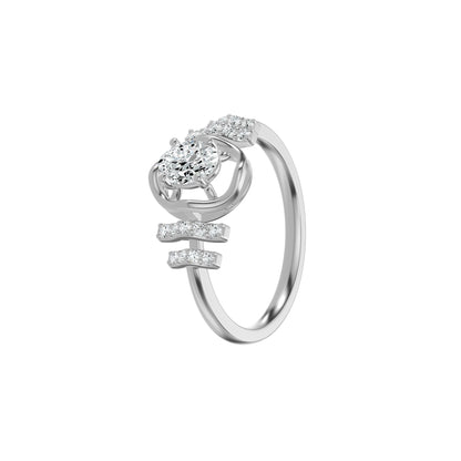 DLR002623 18 KT / White Gold / 18