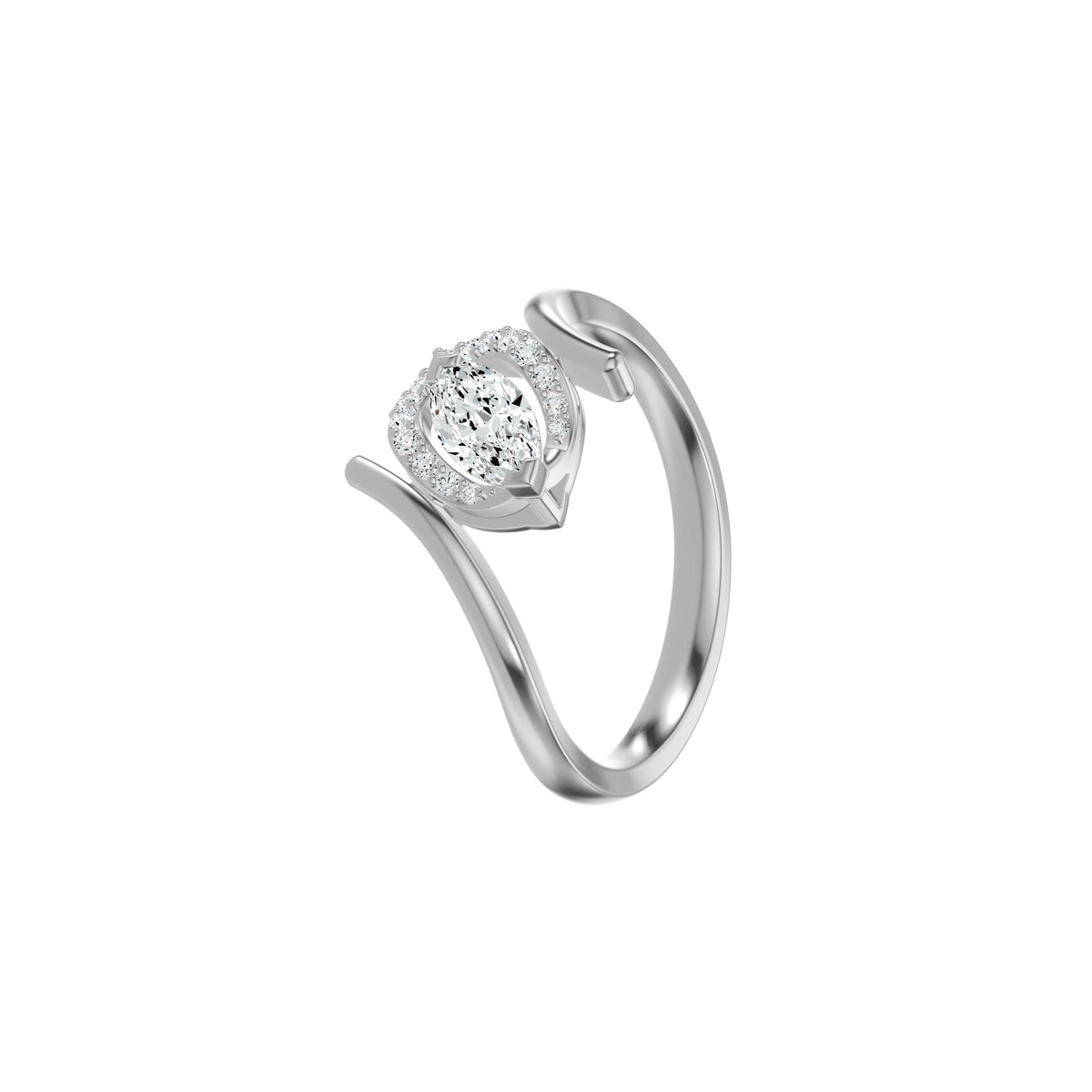 DLR002628 18 KT / White Gold / 18