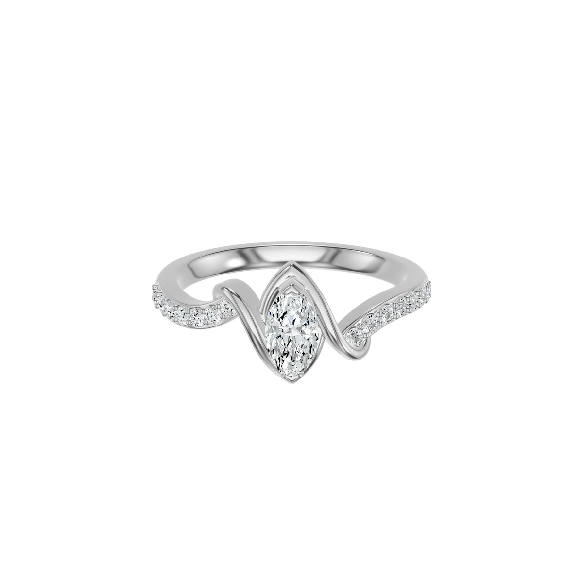 DLR002631 18 KT / White Gold / 18
