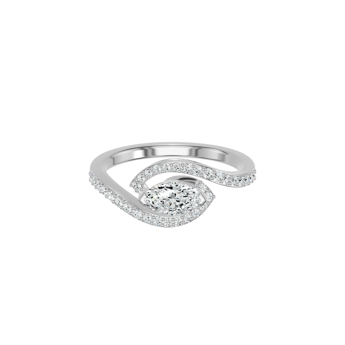 DLR002653 18 KT / White Gold / 18