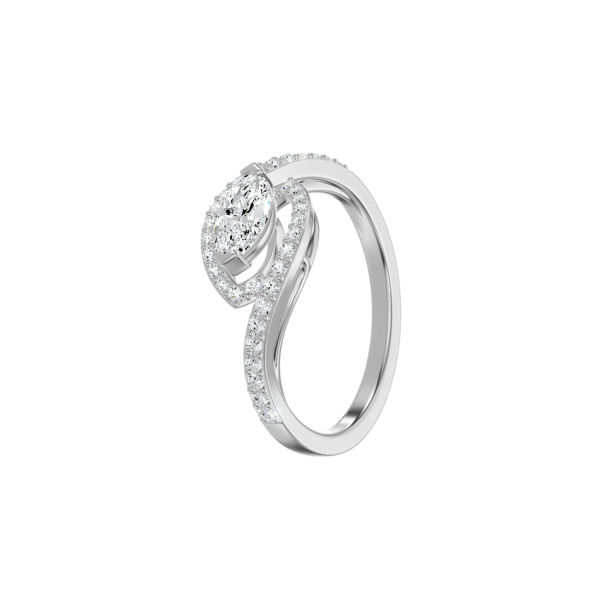 DLR002653 18 KT / White Gold / 18