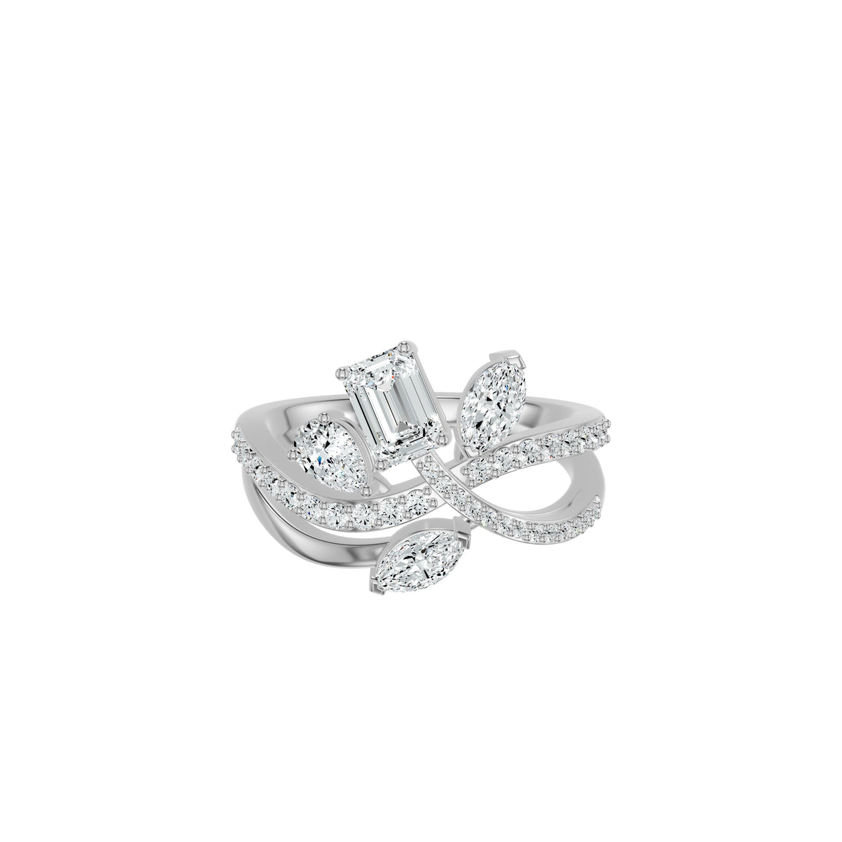 DLR002665 18 KT / White Gold / 18
