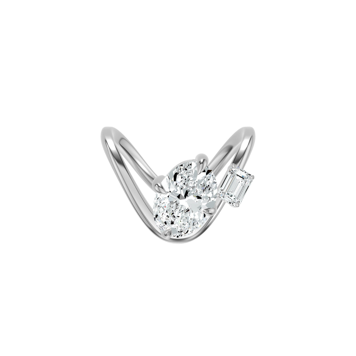 DLR002700 18 KT / White Gold / 18