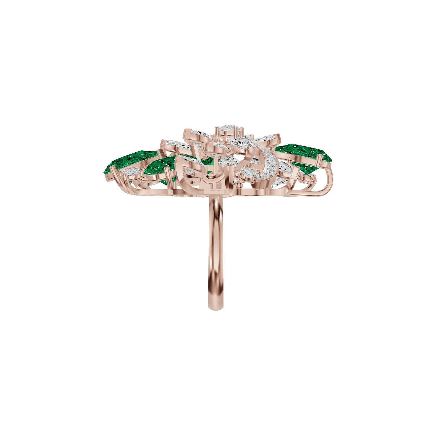 Emeralisse Bloom Diamond Ring