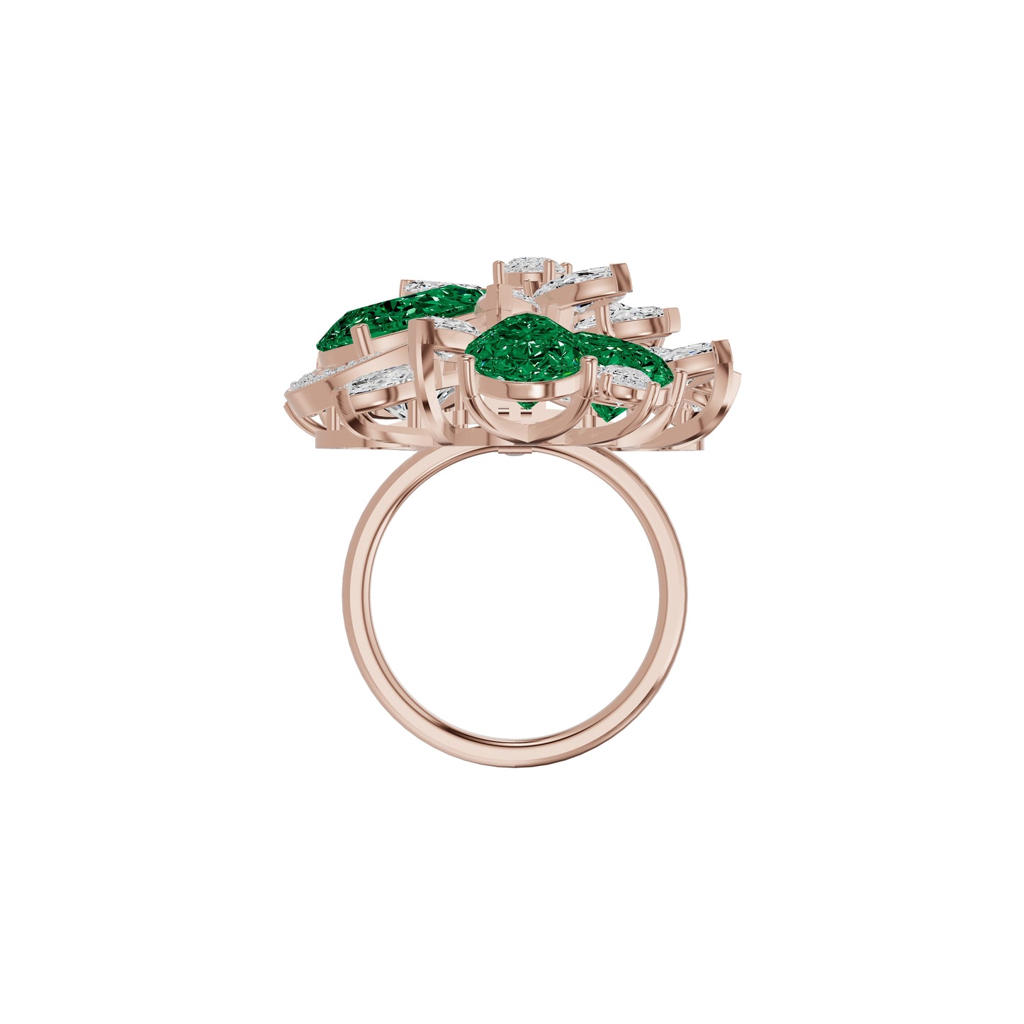 Emeralisse Bloom Diamond Ring