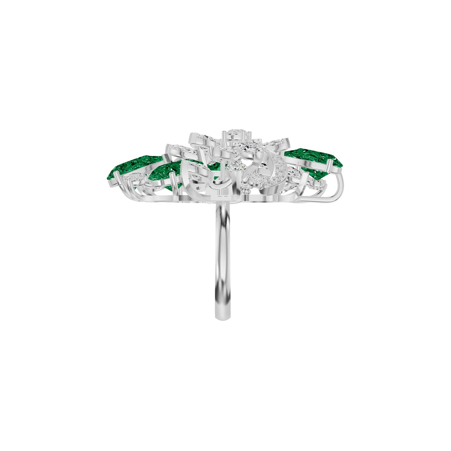Emeralisse Bloom Diamond Ring