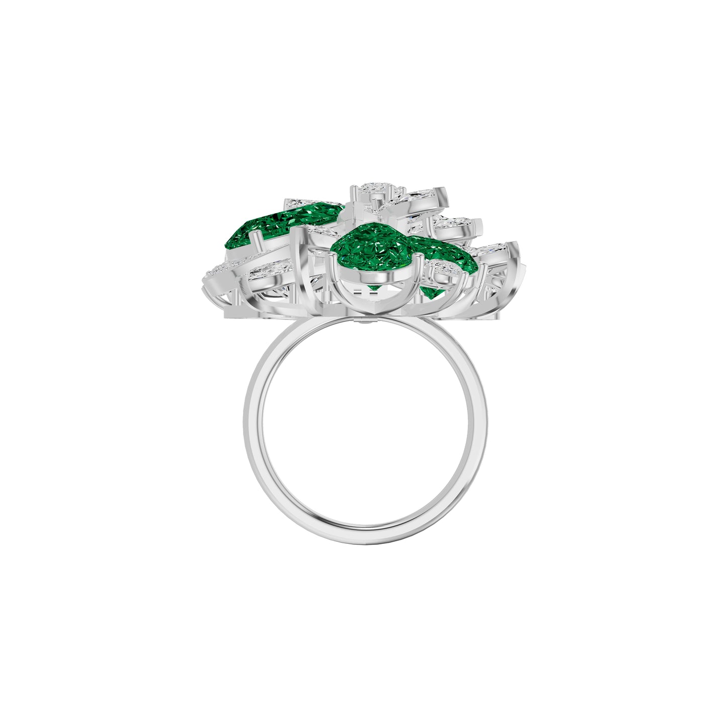Emeralisse Bloom Diamond Ring