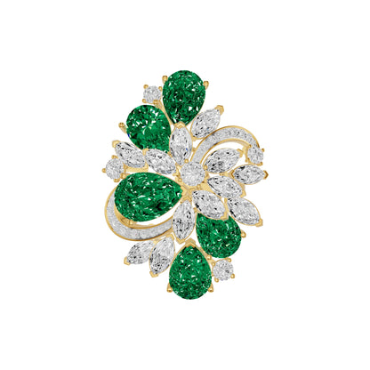 Emeralisse Bloom Diamond Ring