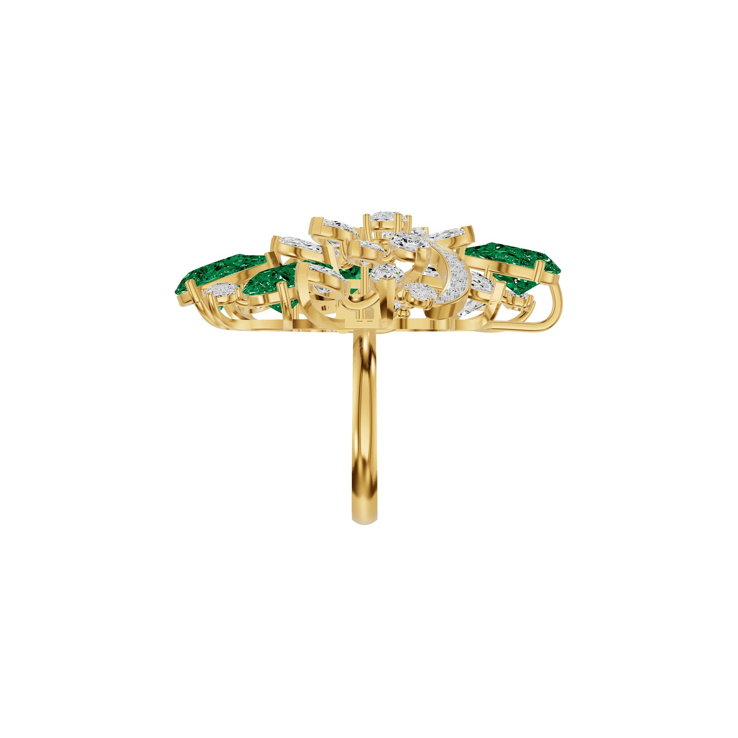 Emeralisse Bloom Diamond Ring
