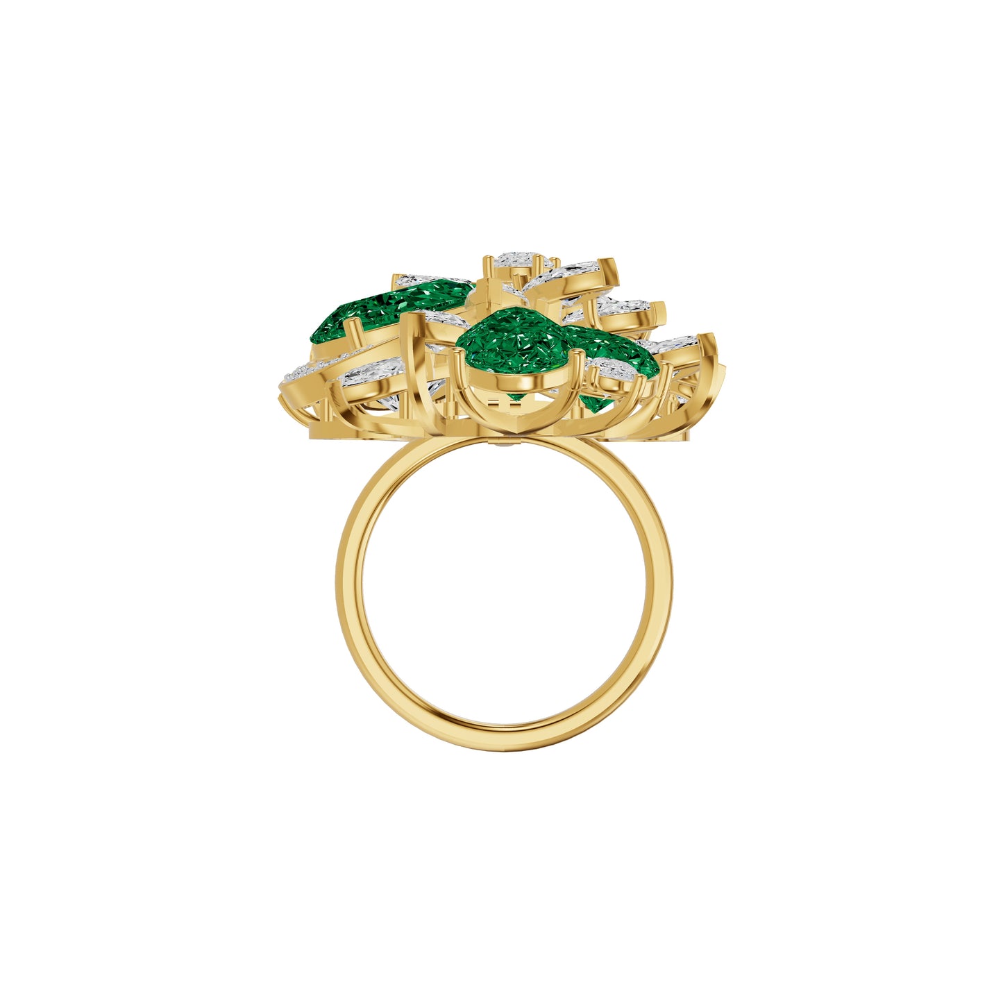Emeralisse Bloom Diamond Ring