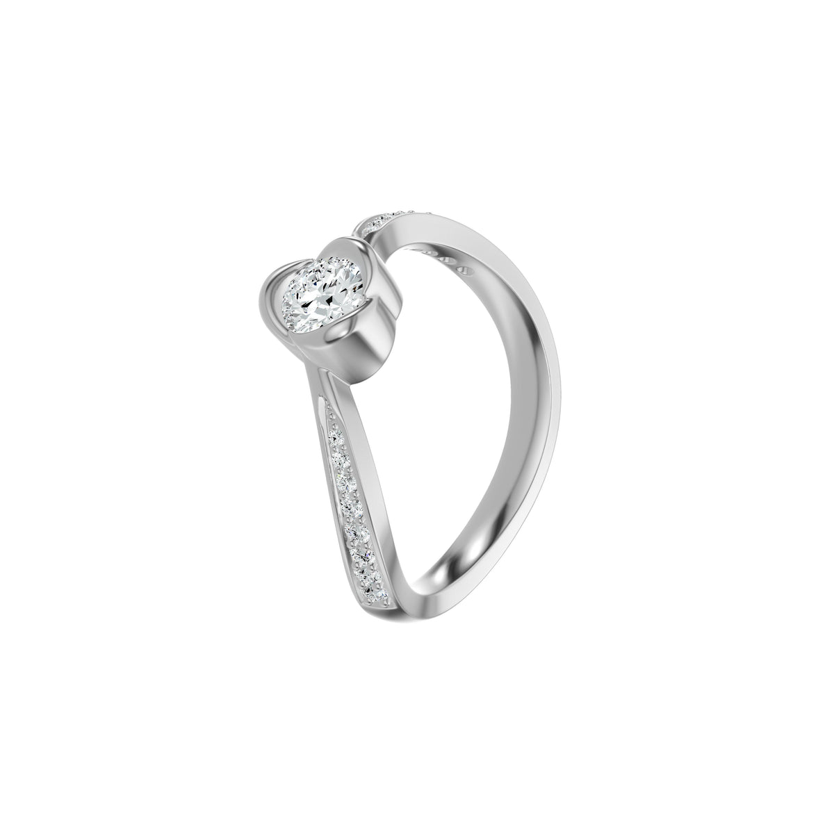 DLR002778 18 KT / White Gold / 18