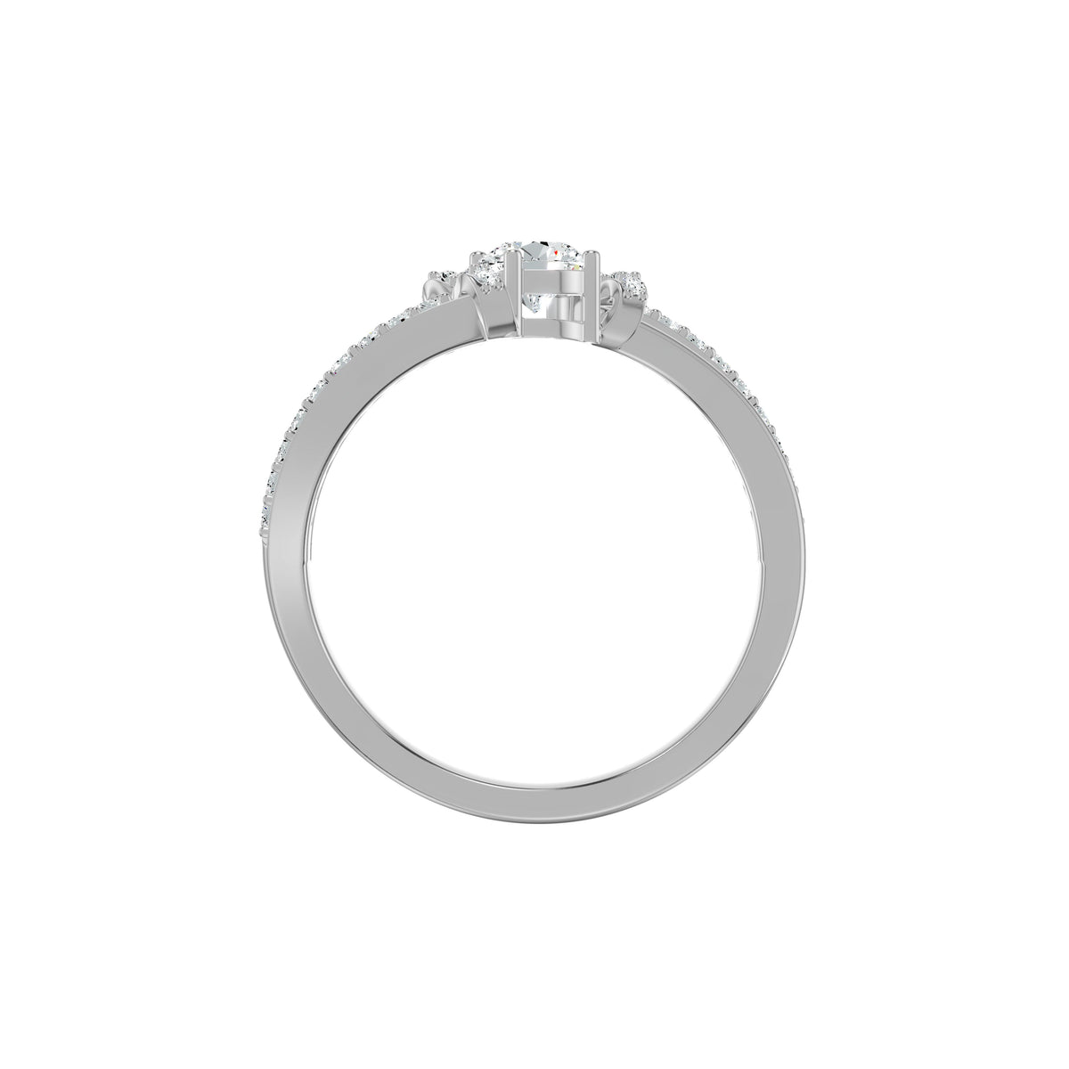 DLR002789 18 KT / White Gold / 18