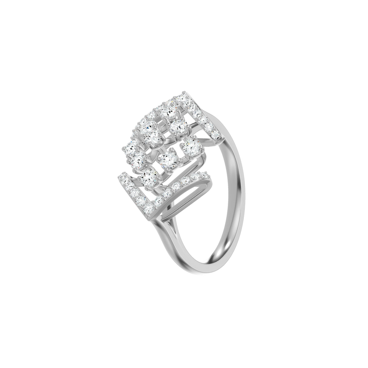 DLR002803 18 KT / White Gold / 18