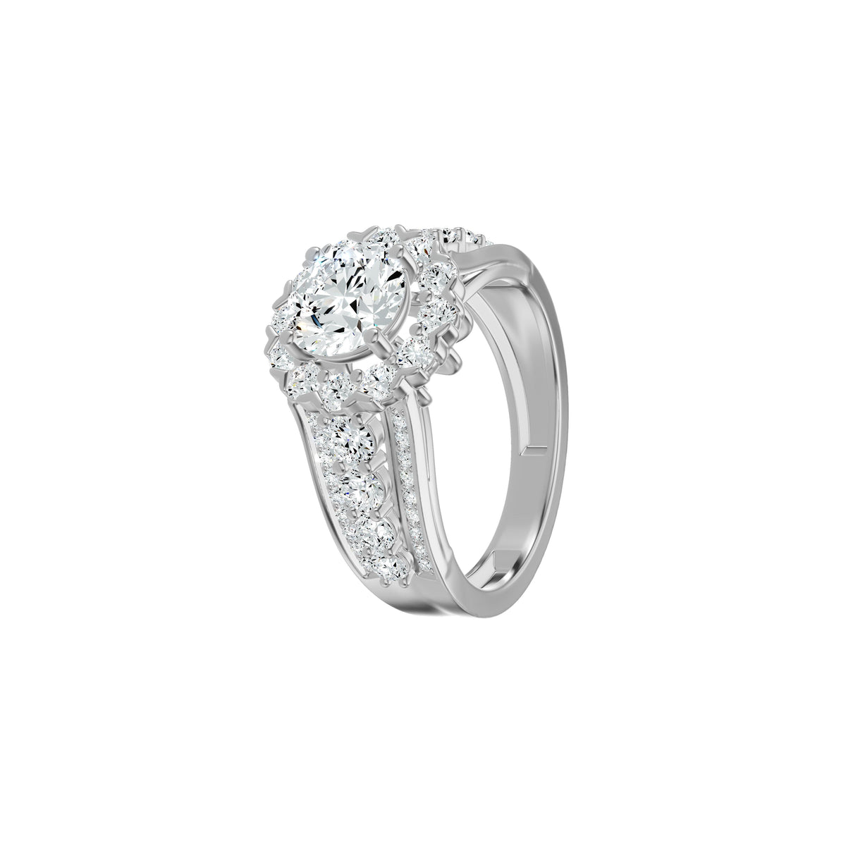 DLR002831 18 KT / White Gold / 18