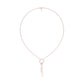 Keynote Y Diamond Necklace 18 KT / Rose Gold