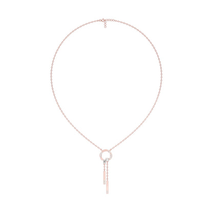Keynote Y Diamond Necklace 18 KT / Rose Gold