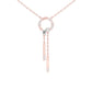 Keynote Y Diamond Necklace 18 KT / Rose Gold
