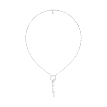 Keynote Y Diamond Necklace 18 KT / White Gold