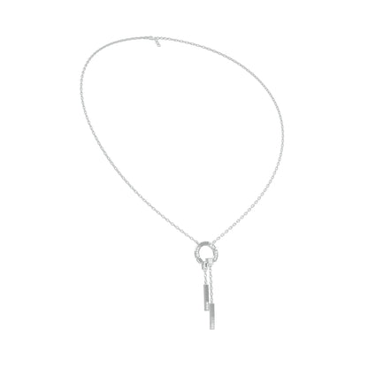 Keynote Y Diamond Necklace 18 KT / White Gold