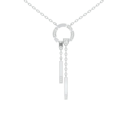 Keynote Y Diamond Necklace 18 KT / White Gold