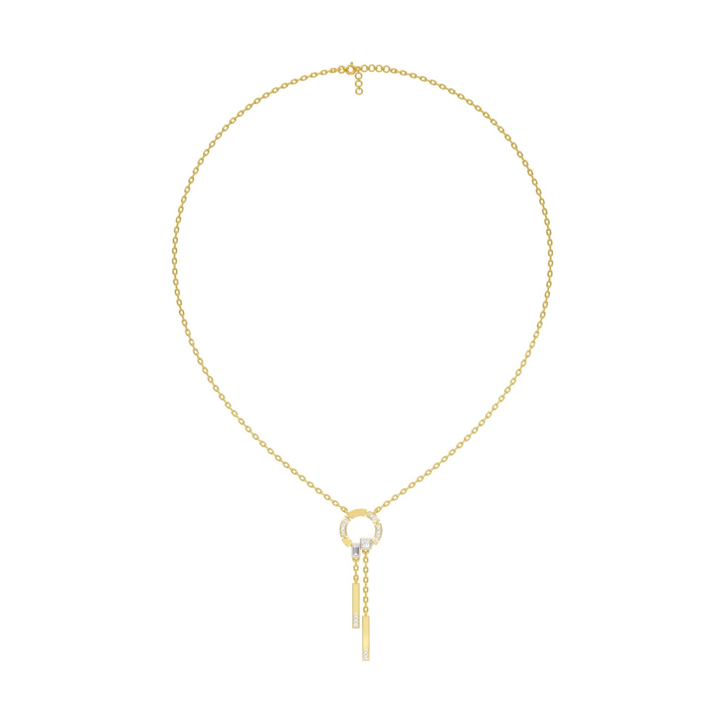 Keynote Y Diamond Necklace 18 KT / Yellow Gold
