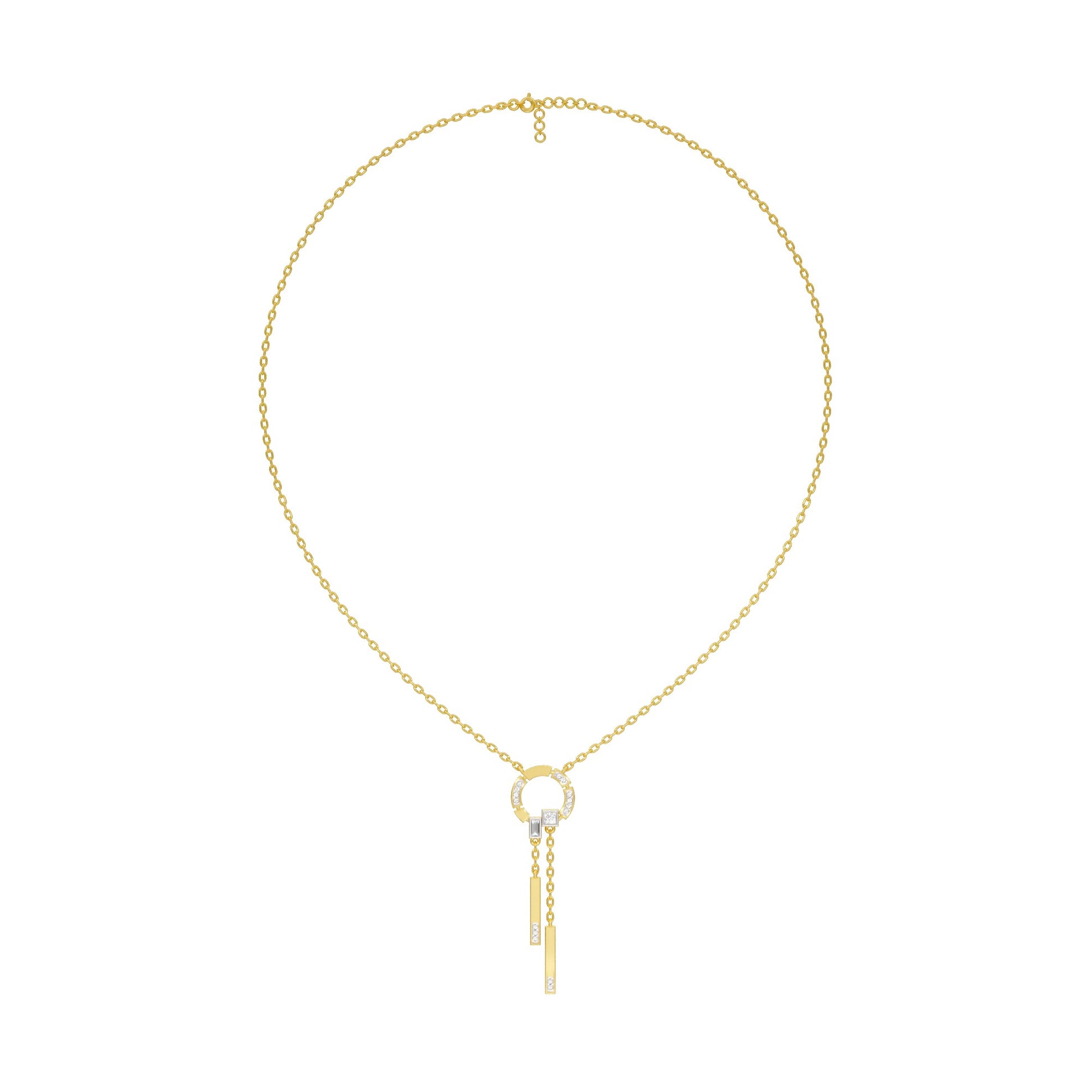 Keynote Y Diamond Necklace 18 KT / Yellow Gold
