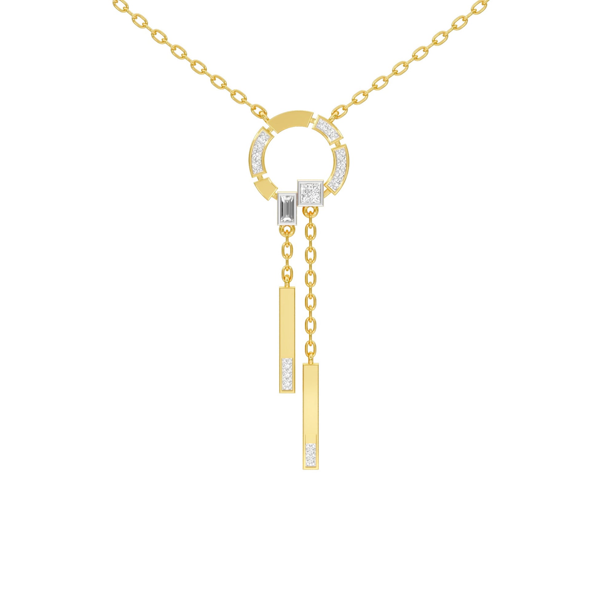 Keynote Y Diamond Necklace 18 KT / Yellow Gold