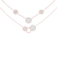 Soft Circular Motifs DIamond Necklace 18 KT / Rose Gold