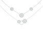 Soft Circular Motifs DIamond Necklace 18 KT / White Gold
